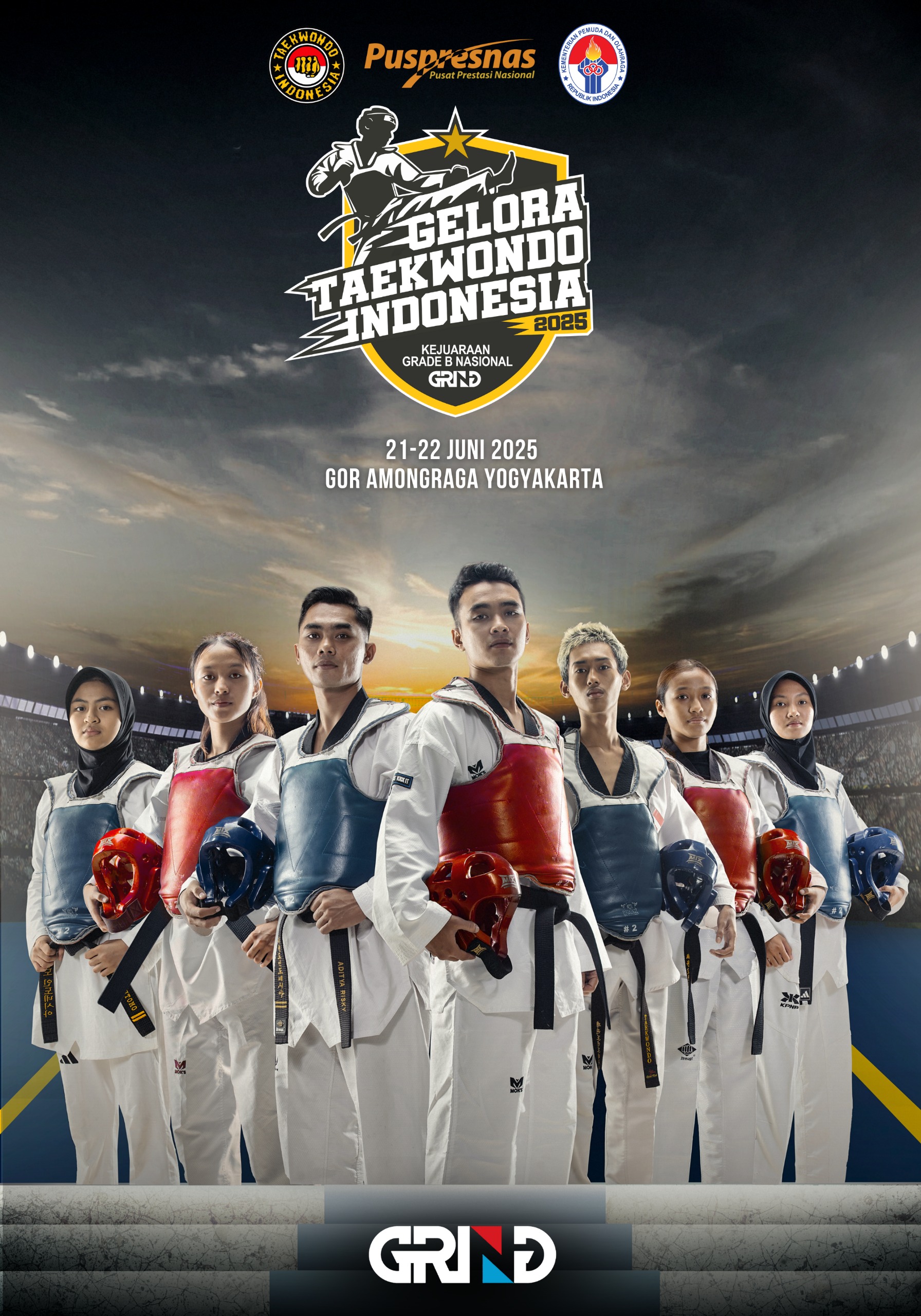 Panggung Juara Taekwondo Indonesia BTTC Yogyakarta